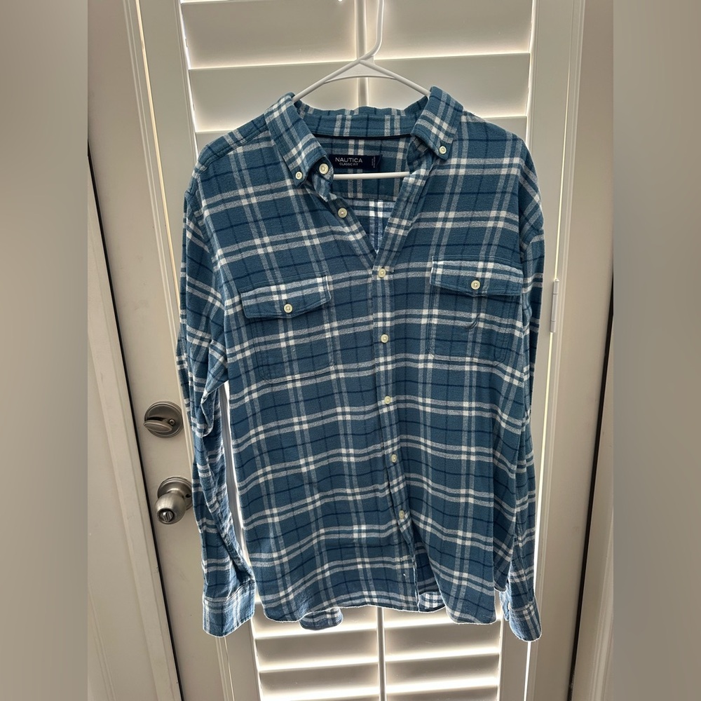 Men’s Blue Nautica Flannel